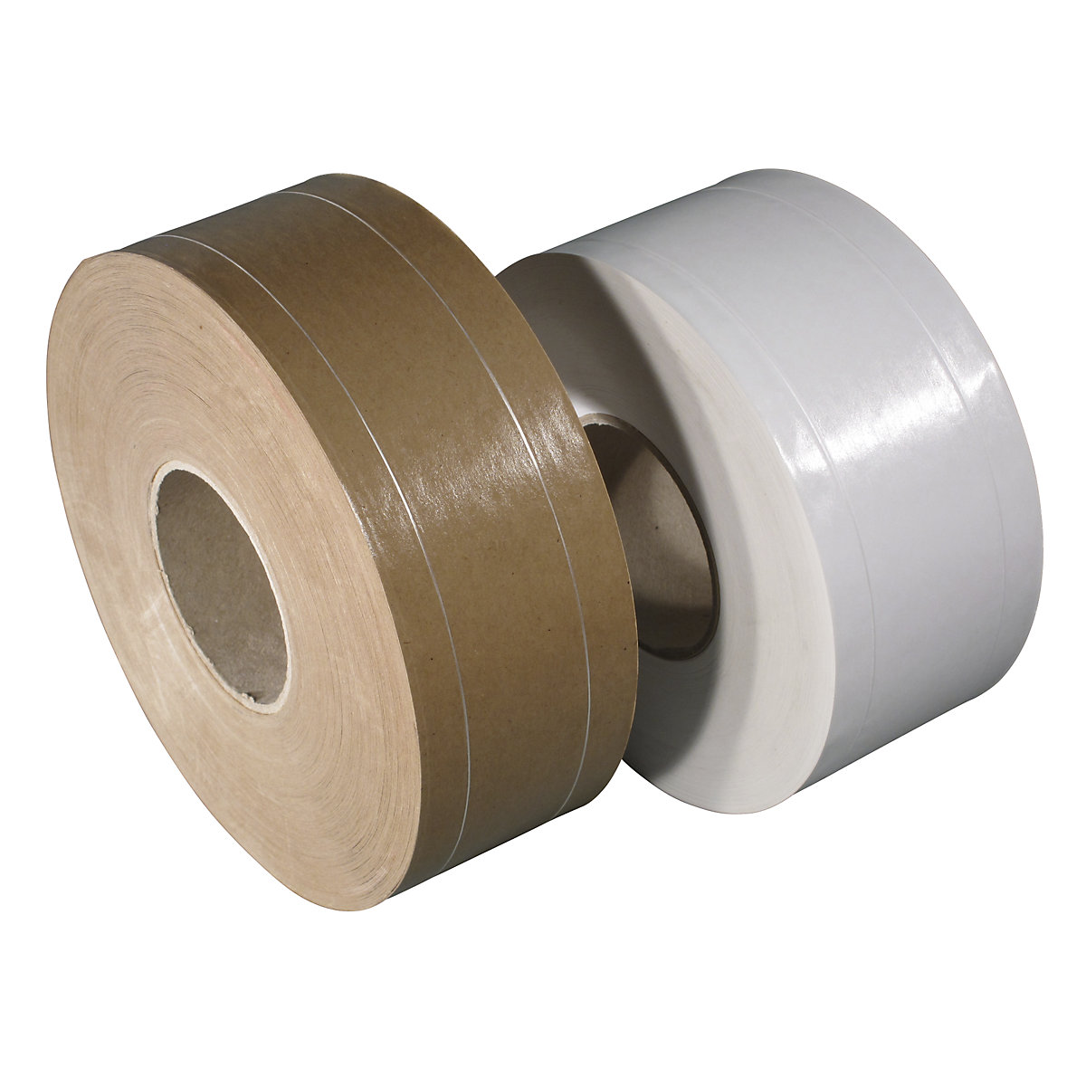 Gummed tape, double fibre reinforced, pack of 12 rolls, brown, tape width 60 mm-1