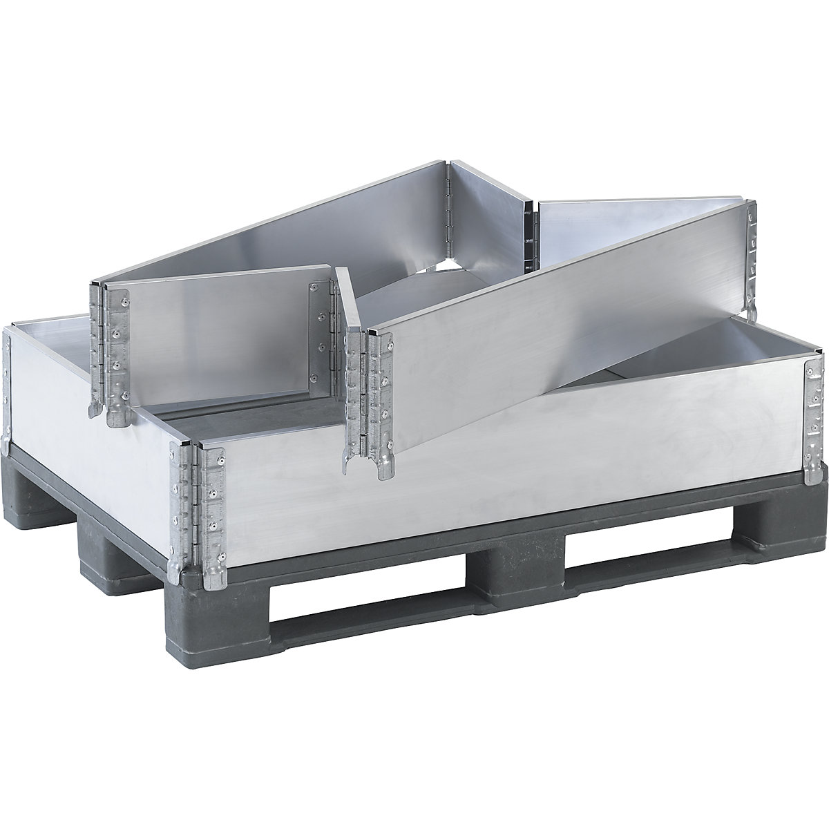 Aluminium pallet collars, pack of 2 (Product illustration 3)-2