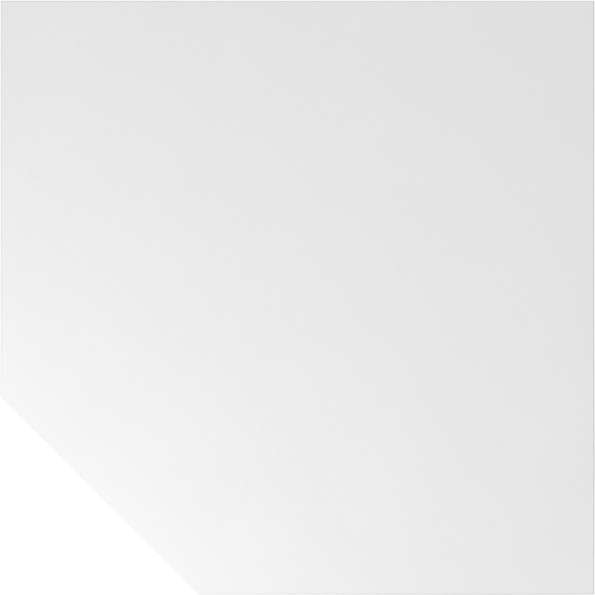 Angolare di raccordo – eurokraft pro, trapezoidale, con montante regolabile in altezza, bianco / grafite-0