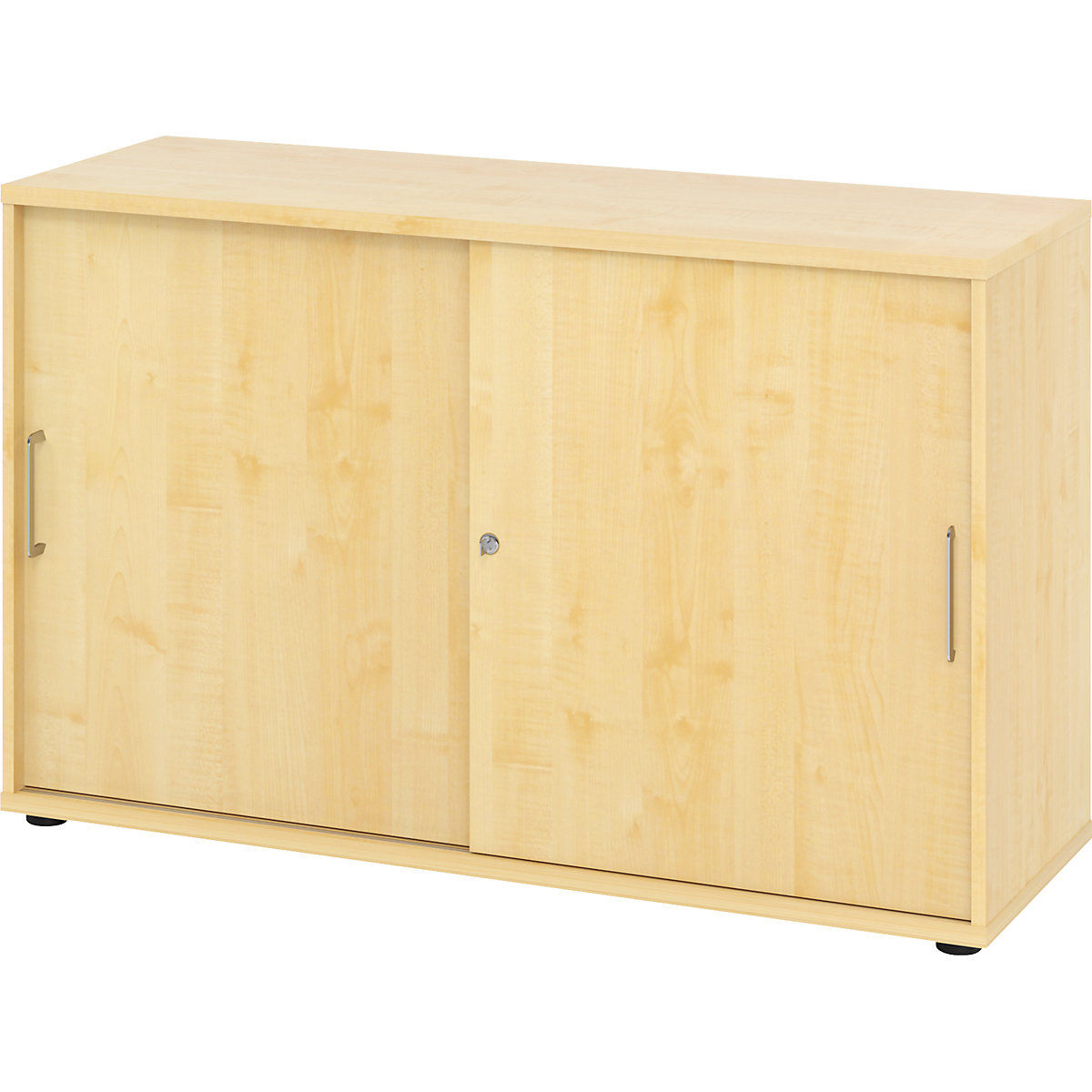 Armadio con ante scorrevoli VERA-ZWO, alt. x largh. x prof. 748 x 1200 x 400 mm, 2 file di raccoglitori, simil-acero-0