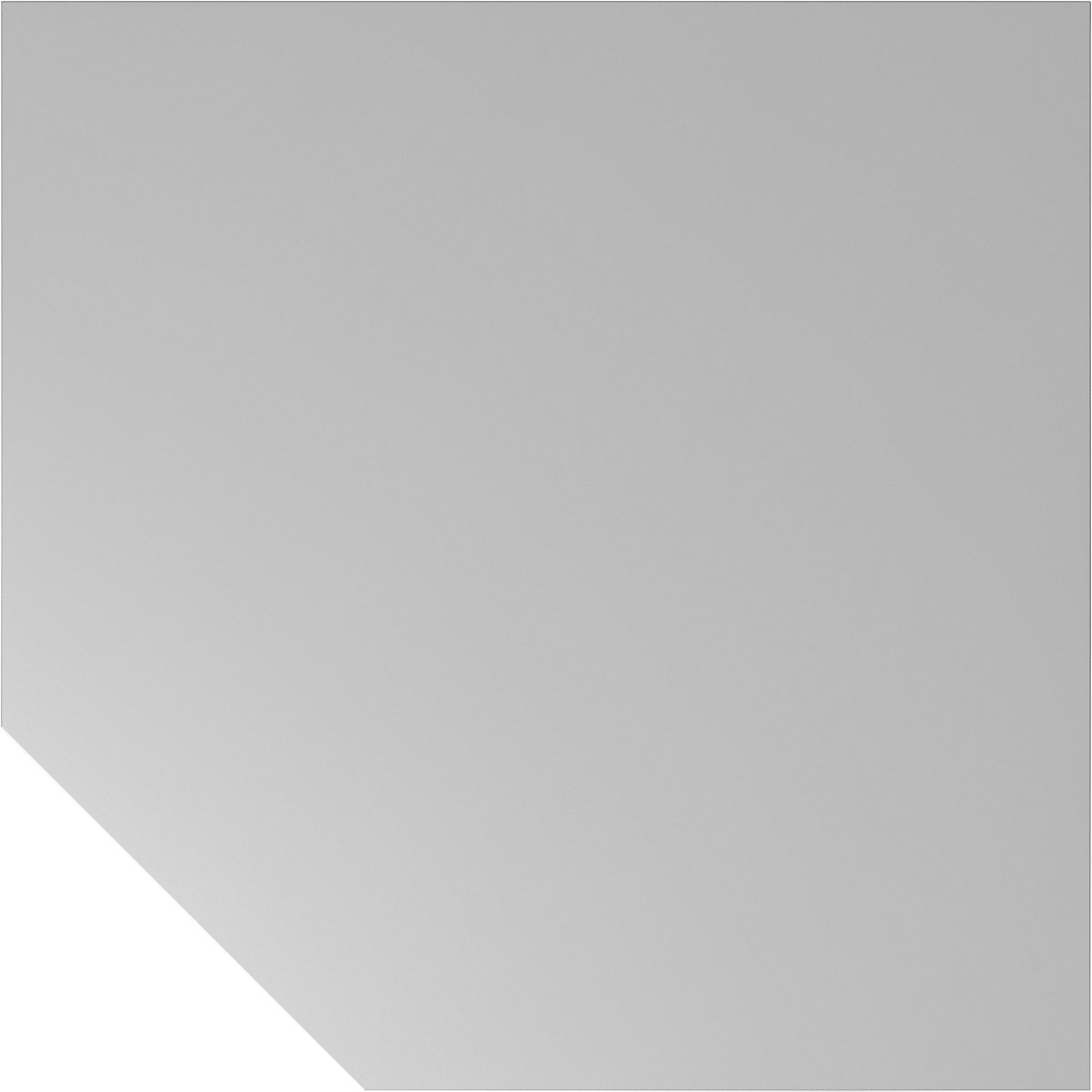 Angolare, elemento di raccordo 1200 x 1200 mm, basamento con altezza regolabile, grafite / grigio chiaro-0