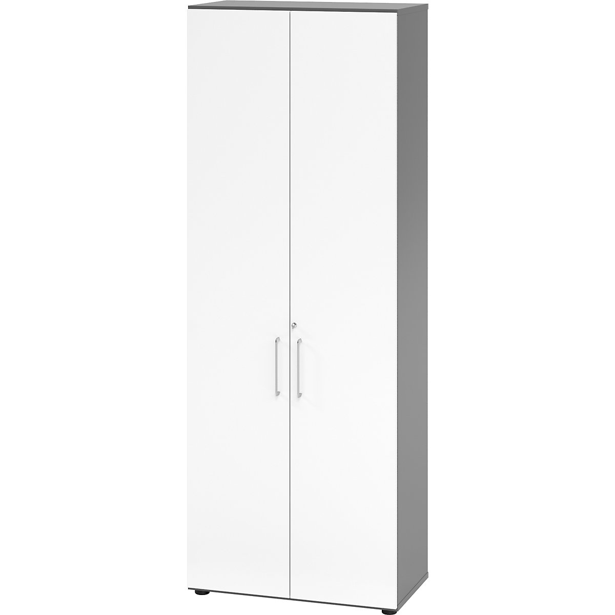 Szafa biurowa VERA-ZWO, wys. x szer. x głęb. 2156 x 800 x 420 mm, 5 półek, grafitowa / biała-0