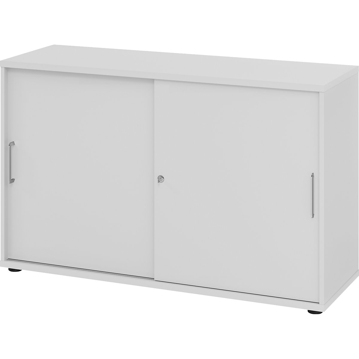 Dulap cu uși glisante VERA-ZWO, î. x lăț. x ad. 748 x 1200 x 400 mm, înălțime pentru 2 bibliorafturi, gri deschis-0