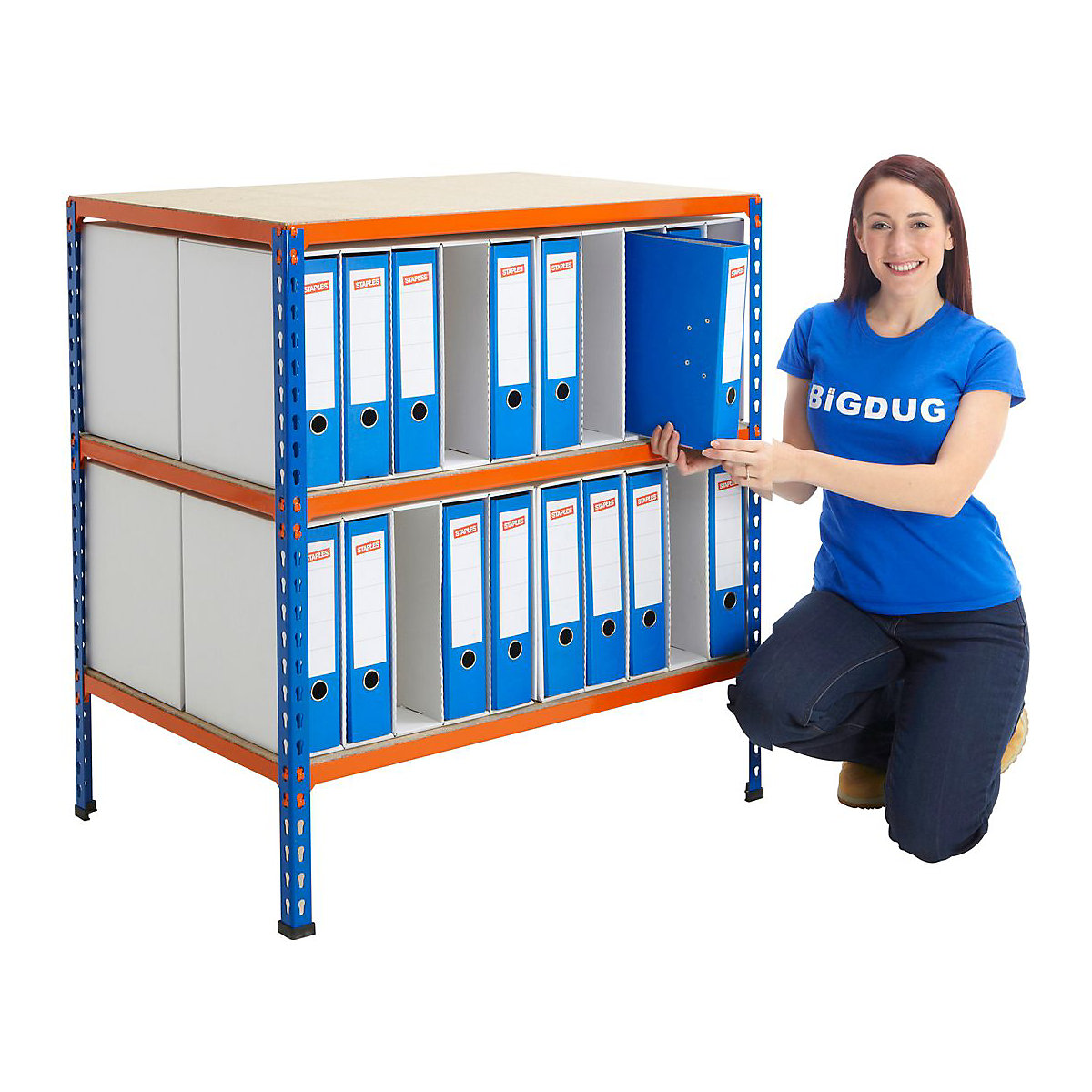 BiG340 Lever Arch File Storage Shelving (Product illustration 5)-4