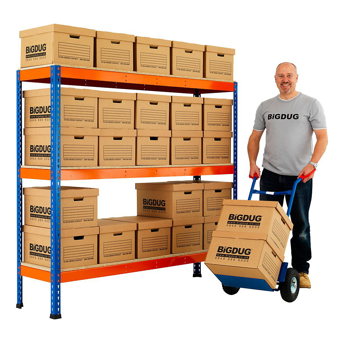 BiG400 Archive Storage Racking With Standard Boxes (Product illustration 3)-2