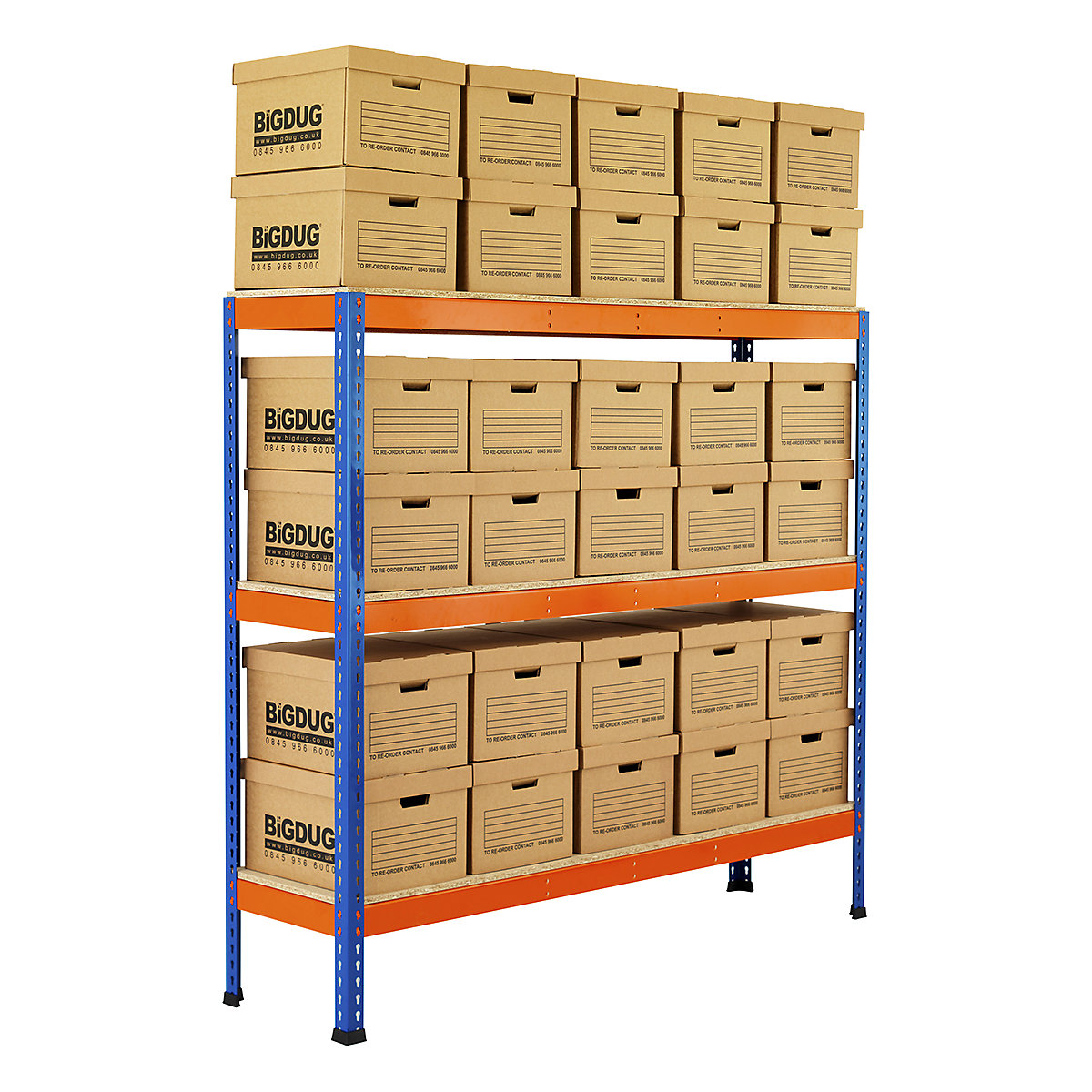 BiG400 Archive Storage Racking With Standard Boxes