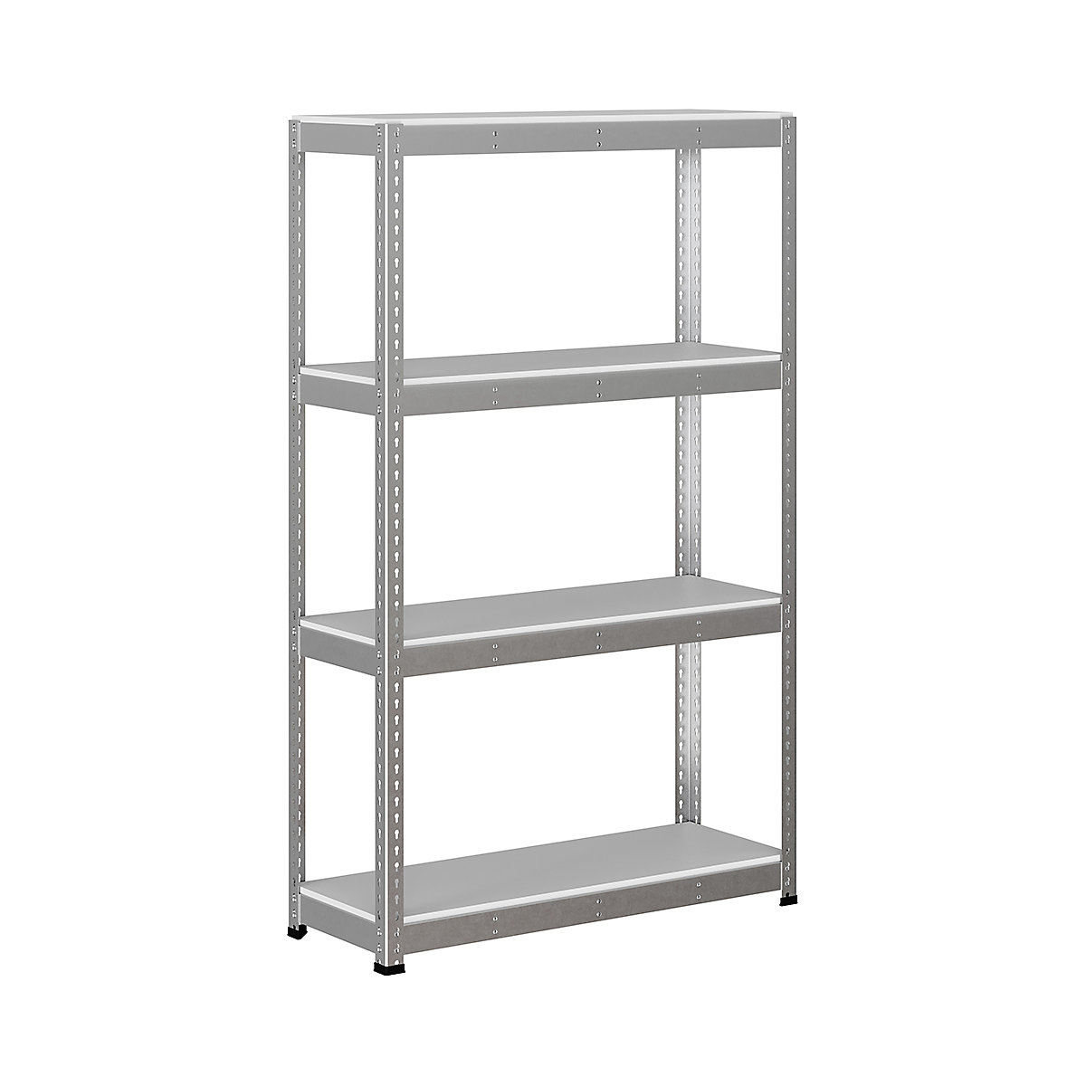 BiG400 1980mm High Racking, BiG400 1980mm High Racking, BiG400 Melamine Racking 1980h x 1220w x 455d mm 4 Levels 400kg UDL Silver-248
