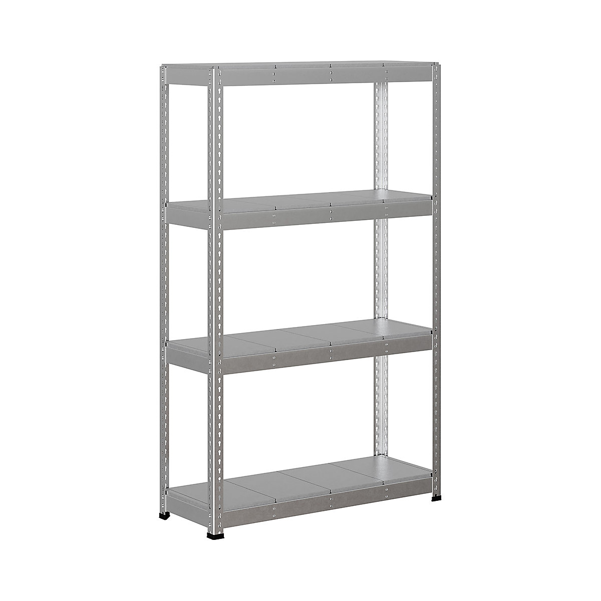 BiG400 1980mm High Racking, BiG400 1980mm High Racking, BiG400 Steel Racking 1980h x 1220w x 455d mm 4 Levels 400kg UDL Silver-114