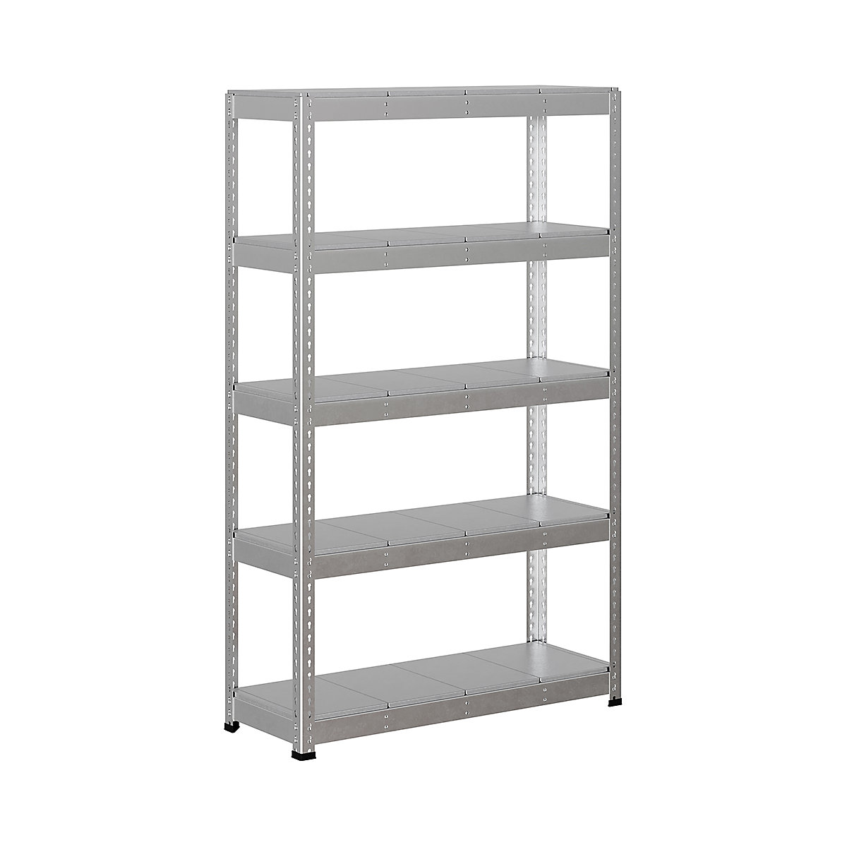 BiG400 1980mm High Racking, BiG400 1980mm High Racking, BiG400 Steel Racking 1980h x 1220w x 455d mm 5 Levels 375kg UDL Silver-317