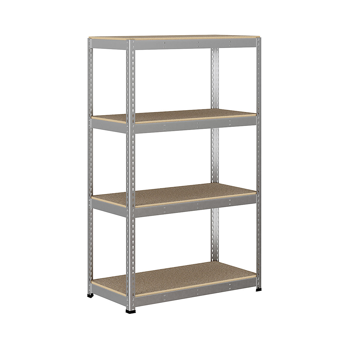 BiG400 1980mm High Racking, BiG400 1980mm High Racking, BiG400 Racking 1980h X 1220w X 610d Mm 4 Levels 400kg UDL Silver-160