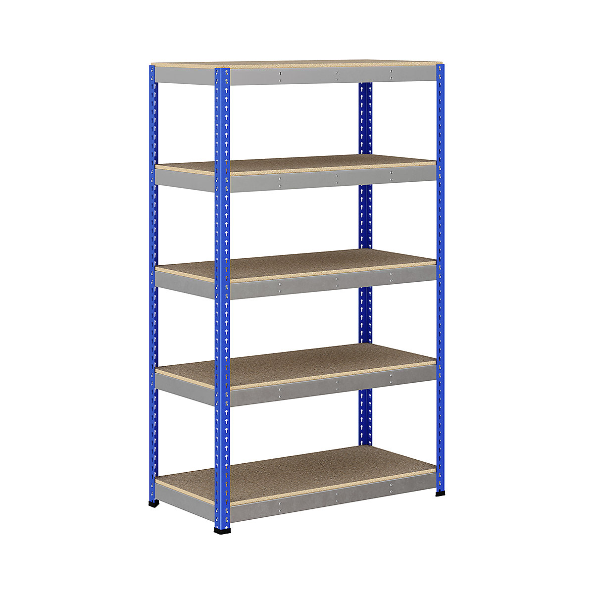 BiG400 1980mm High Racking, BiG400 1980mm High Racking, BiG400 Racking 1980h X 1220w X 610d Mm 5 Levels 375kg UDL Blue & Silver-113