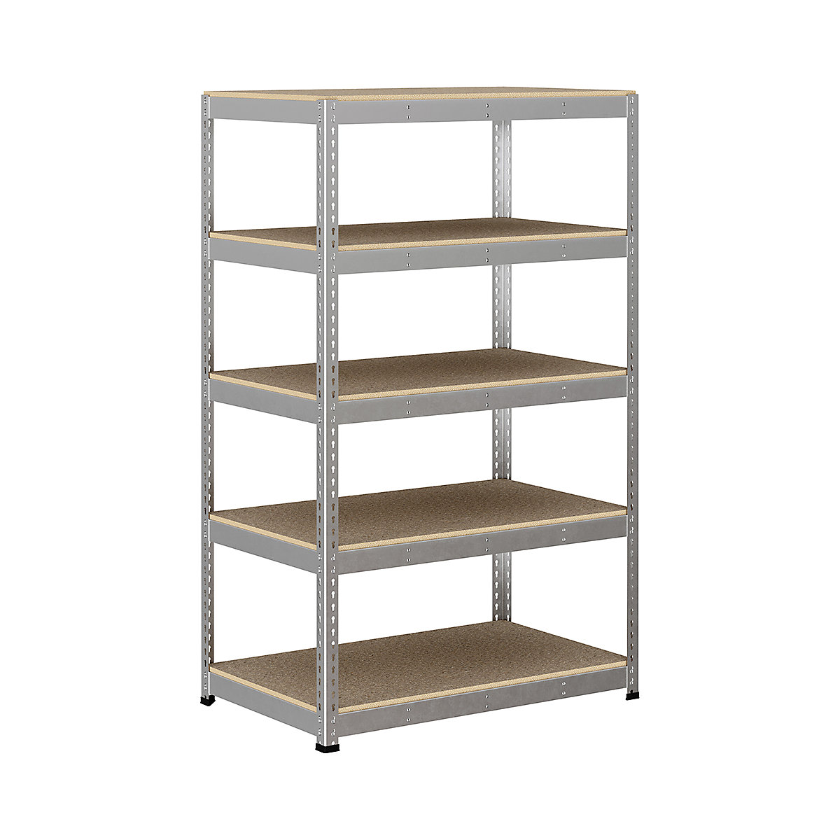 BiG400 1980mm High Racking, BiG400 1980mm High Racking, BiG400 Racking 1980h X 1220w X 760d Mm 5 Levels 375kg UDL Silver-360