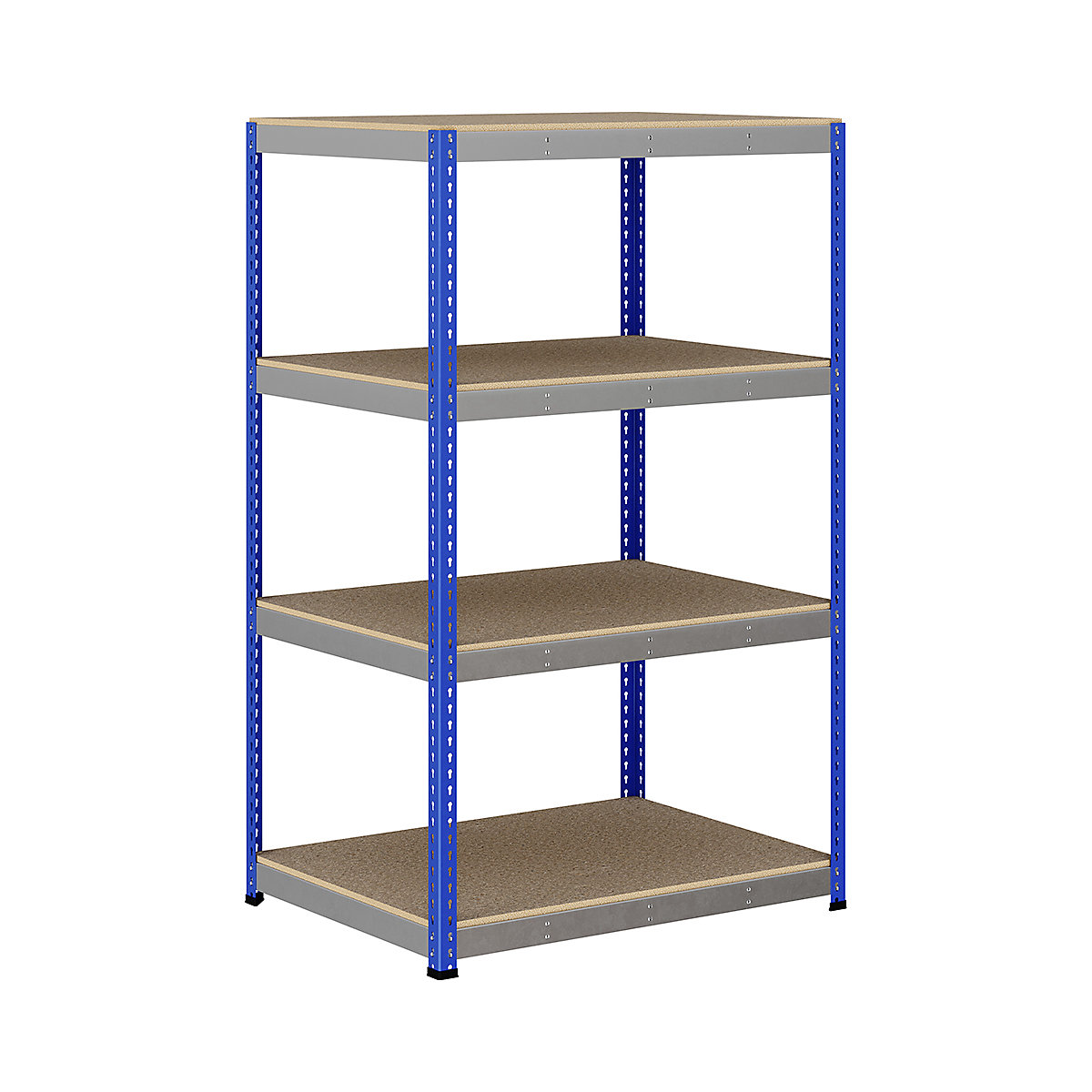 BiG400 1980mm High Racking, BiG400 1980mm High Racking, BiG400 Racking 1980h X 1220w X 915d Mm 4 Levels 400kg UDL Blue & Silver-356