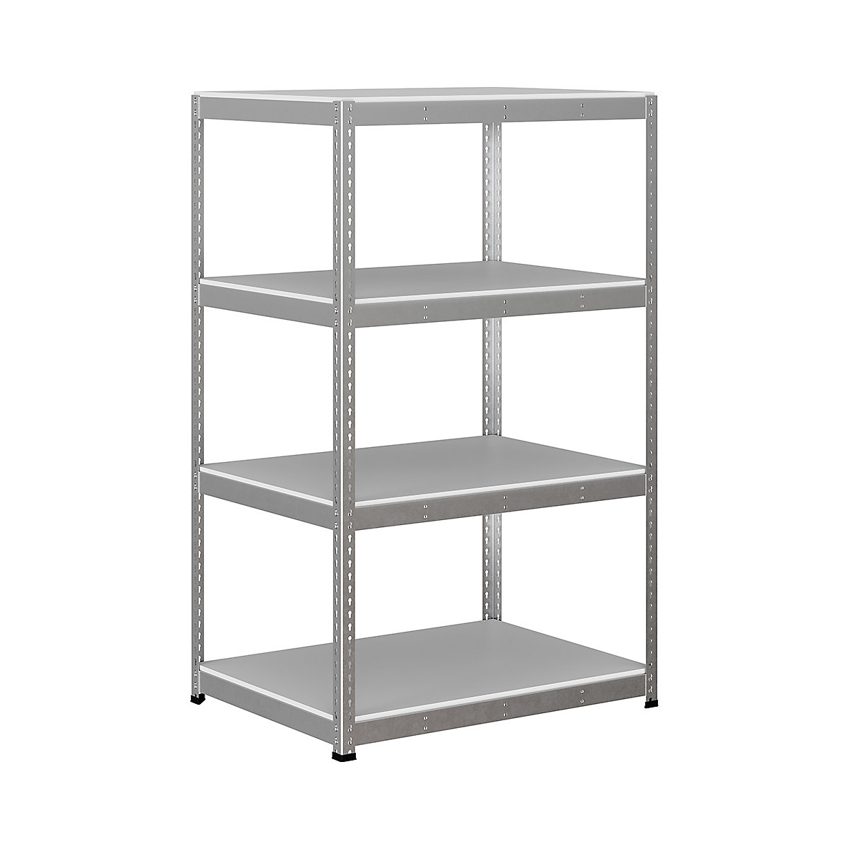 BiG400 1980mm High Racking, BiG400 1980mm High Racking, BiG400 Melamine Racking 1980h x 1220w x 915d mm 4 Levels 400kg UDL Silver-279