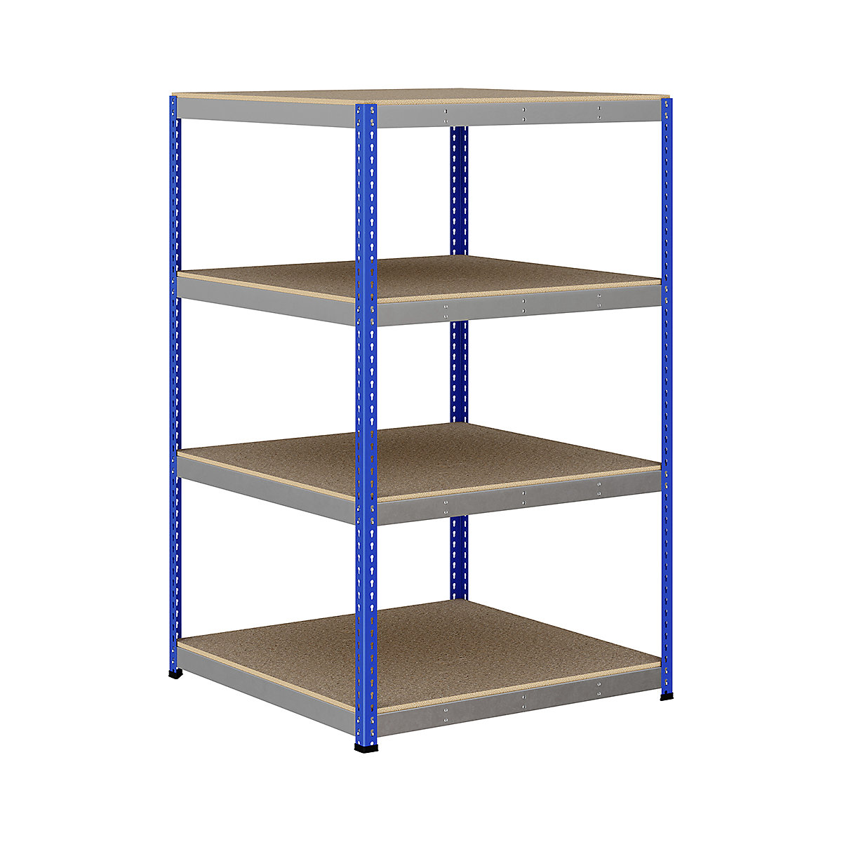 BiG400 1980mm High Racking, BiG400 1980mm High Racking, BiG400 Racking 1980h X 1220w X 1220d Mm 4 Levels 400kg UDL Blue & Silver-121