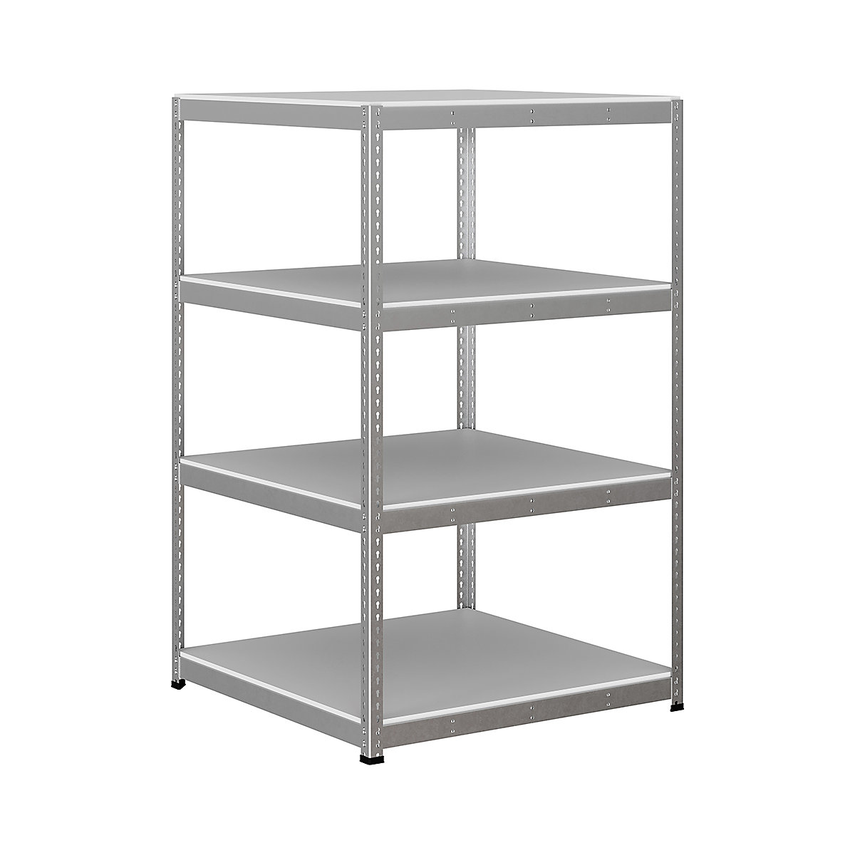 BiG400 1980mm High Racking, BiG400 1980mm High Racking, BiG400 Melamine Racking 1980h x 1220w x 1220d mm 4 Levels 400kg UDL Silver-157