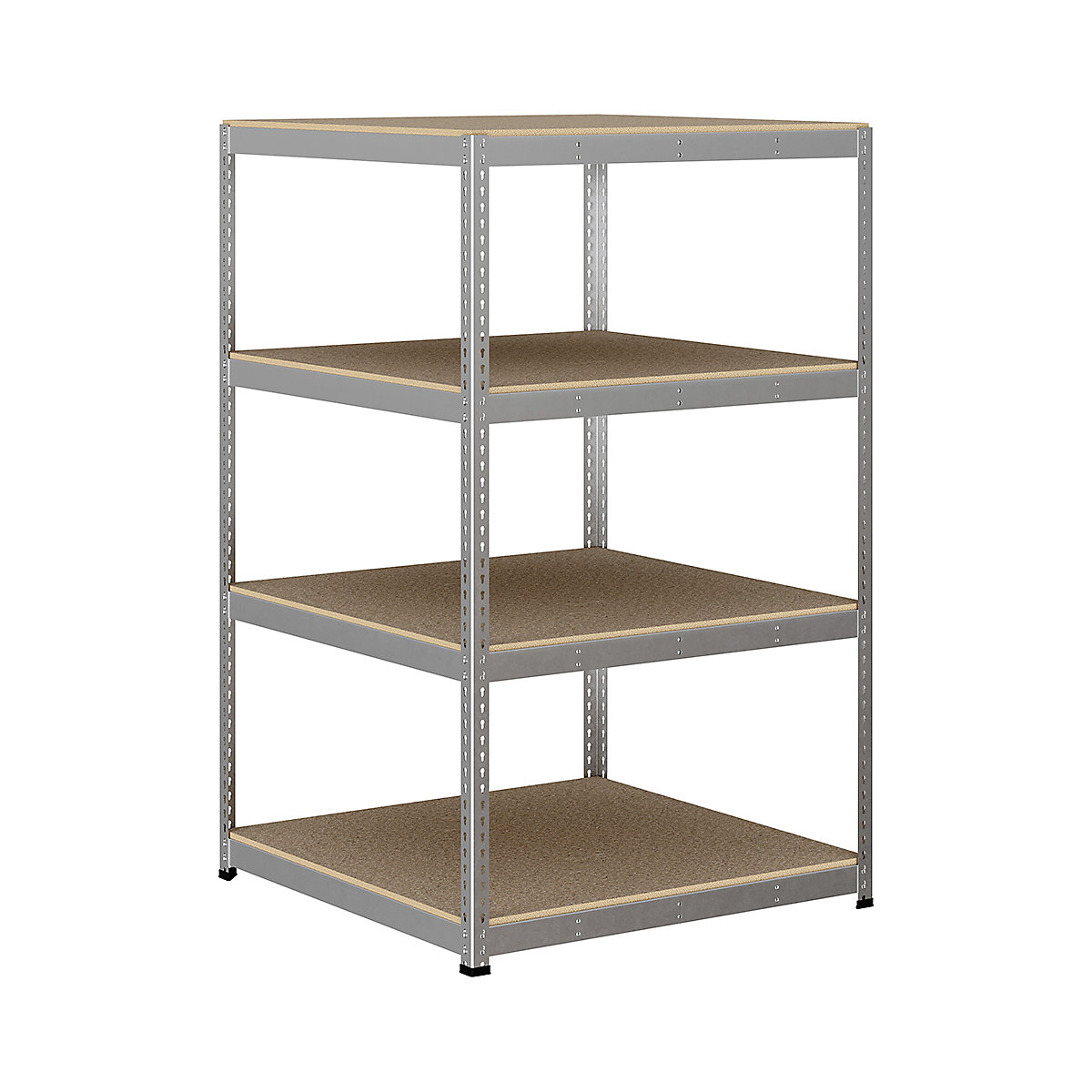 BiG400 1980mm High Racking, BiG400 1980mm High Racking, BiG400 Racking 1980h X 1220w X 1220d Mm 4 Levels 400kg UDL Silver-216