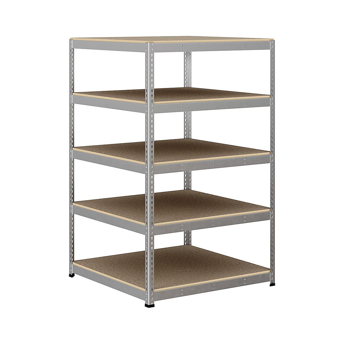 BiG400 1980mm High Racking, BiG400 1980mm High Racking, BiG400 Racking 1980h X 1220w X 1220d Mm 5 Levels 375kg UDL Silver-149