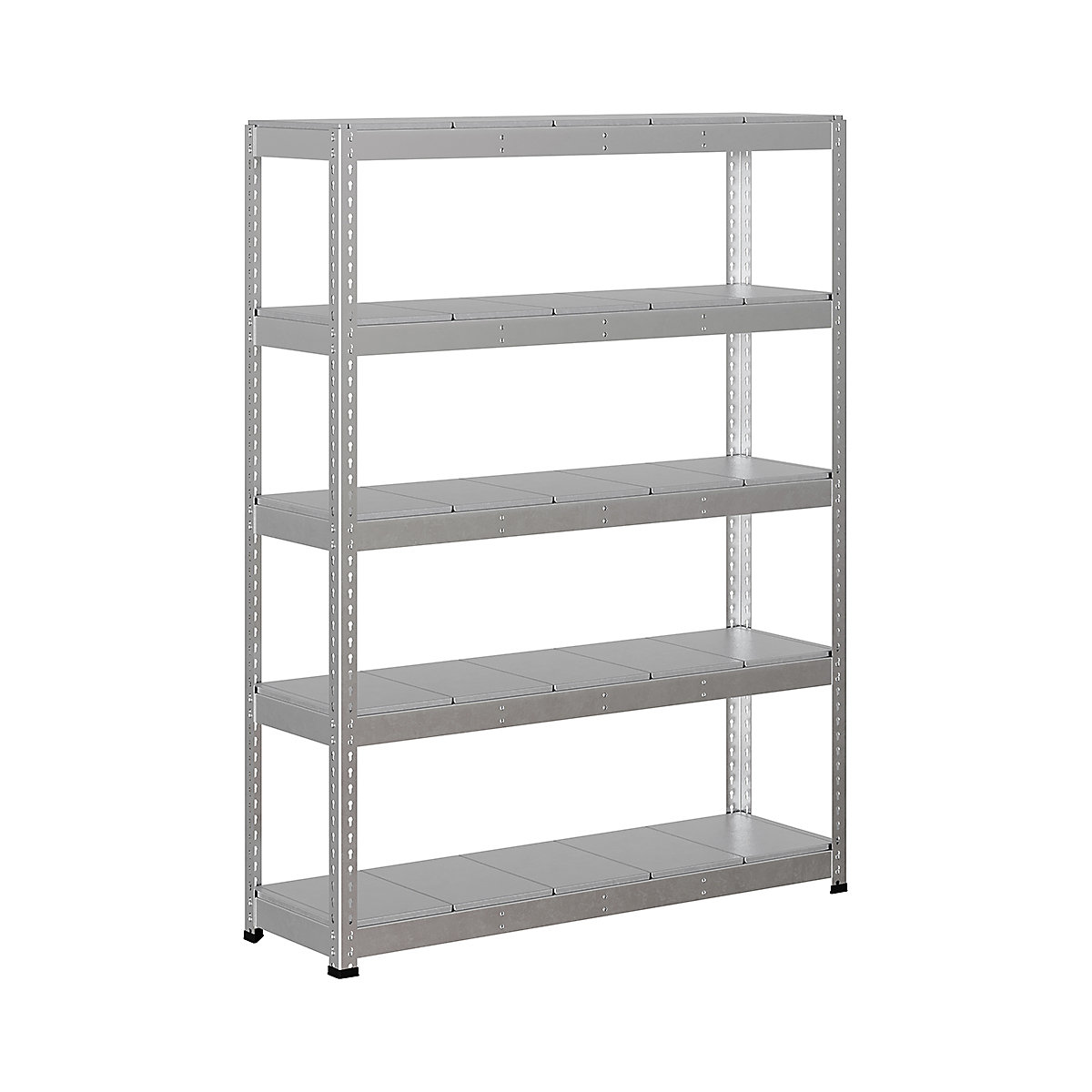 BiG400 1980mm High Racking, BiG400 1980mm High Racking, BiG400 Steel Racking 1980h X 1525w X 455d Mm 5 Levels 375kg UDL Silver-23