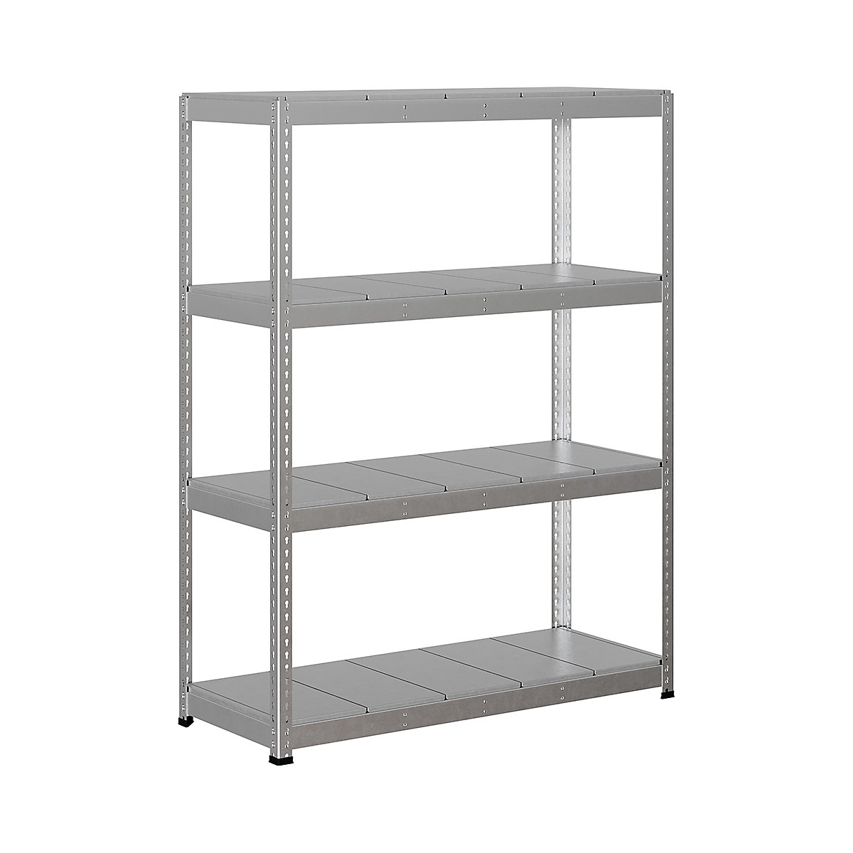 BiG400 1980mm High Racking, BiG400 1980mm High Racking, BiG400 Steel Racking 1980h X 1525w X 610d Mm 4 Levels 400kg UDL Silver-69