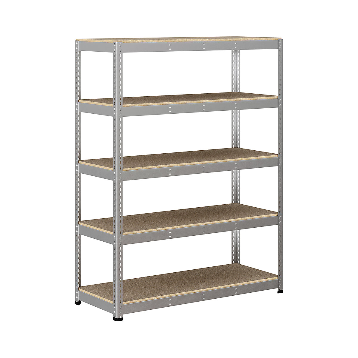 BiG400 1980mm High Racking, BiG400 1980mm High Racking, BiG400 Racking 1980h X 1525w X 610d Mm 5 Levels 375kg UDL Silver-176