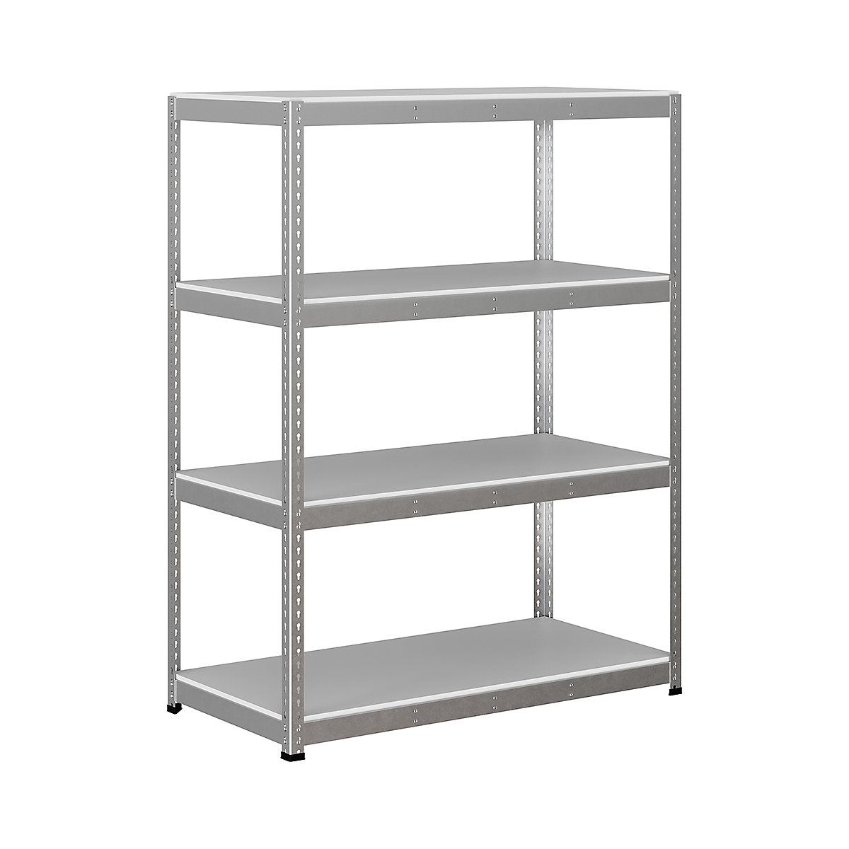 BiG400 1980mm High Racking, BiG400 1980mm High Racking, BiG400 Melamine Racking 1980h x 1525w x 760d mm 4 Levels 400kg UDL Silver-41