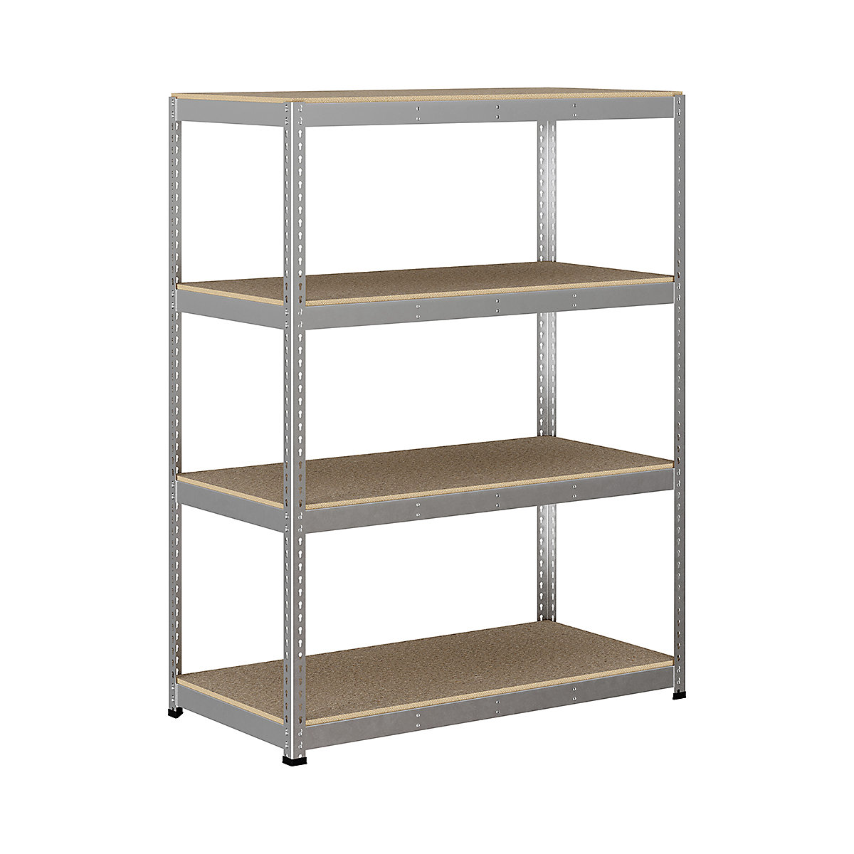 BiG400 1980mm High Racking, BiG400 1980mm High Racking, BiG400 Racking 1980h X 1525w X 760d Mm 4 Levels 400kg UDL Silver-188