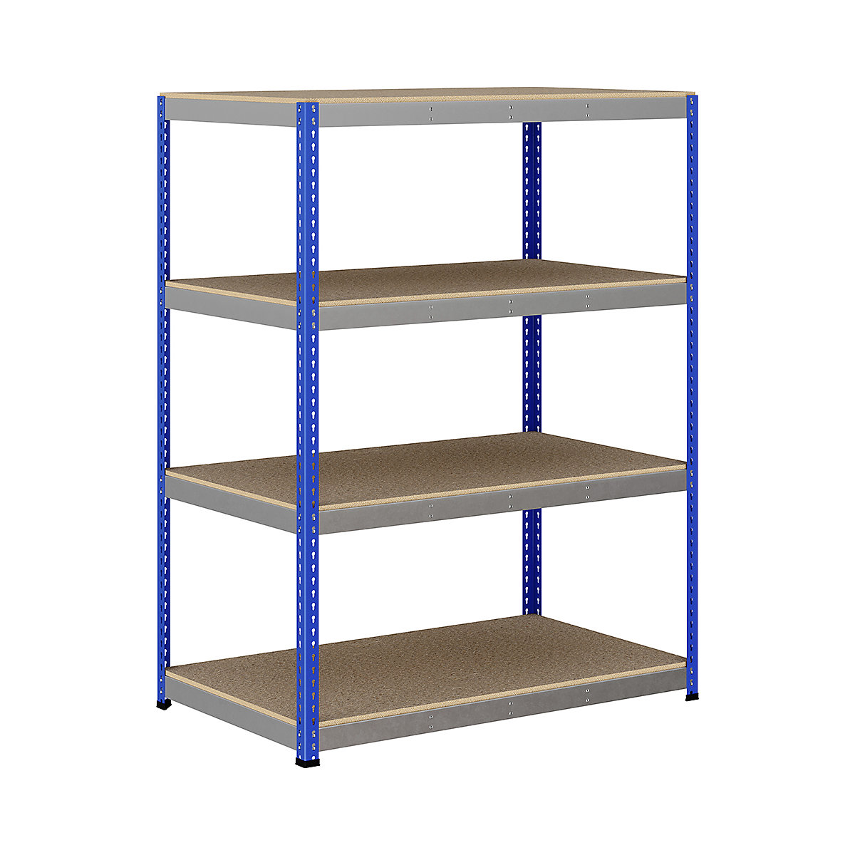 BiG400 1980mm High Racking, BiG400 1980mm High Racking, BiG400 Racking 1980h X 1525w X 915d Mm 4 Levels 400kg UDL Blue & Silver-337