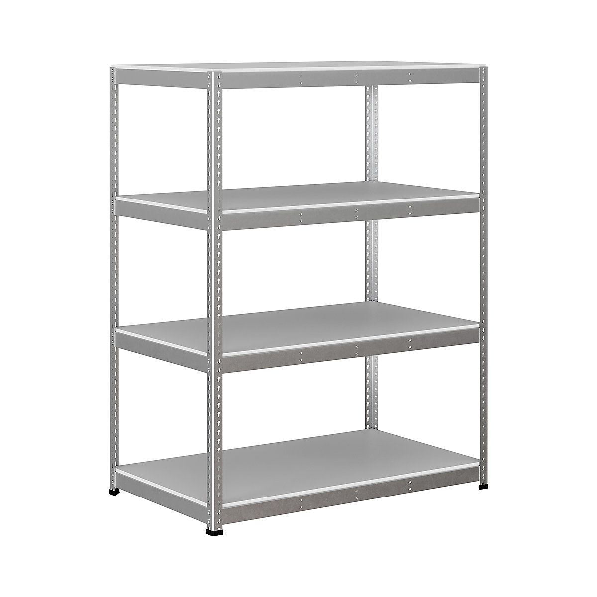 BiG400 1980mm High Racking, BiG400 1980mm High Racking, BiG400 Melamine Racking 1980h x 1525w x 915d mm 4 Levels 400kg UDL Silver-48