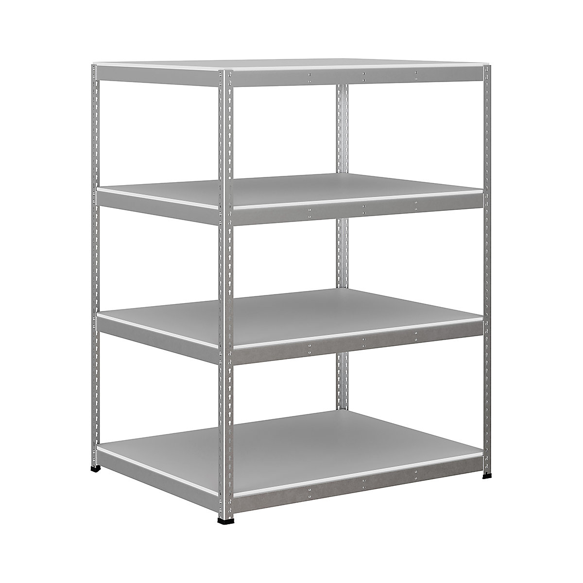 BiG400 1980mm High Racking, BiG400 1980mm High Racking, BiG400 Melamine Racking 1980h x 1525w x 1220d mm 4 Levels 400kg UDL Silver-223