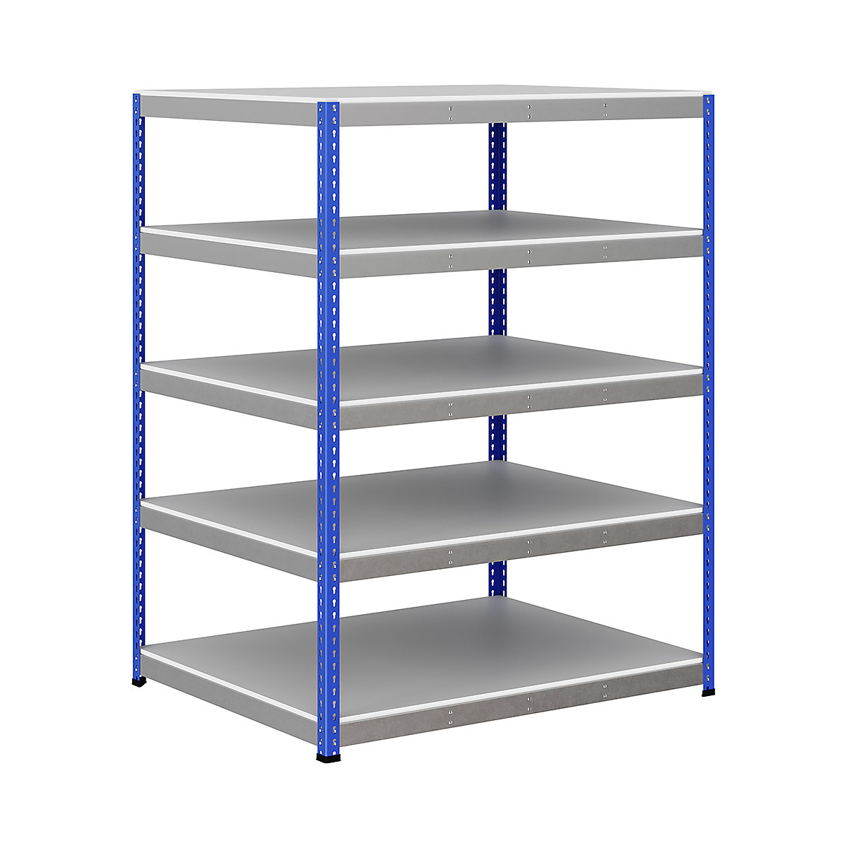 BiG400 1980mm High Racking, BiG400 1980mm High Racking, BiG400 Melamine Racking 1980h x 1525w x 1220d mm 5 Levels 375kg UDL Blue & Silver-76