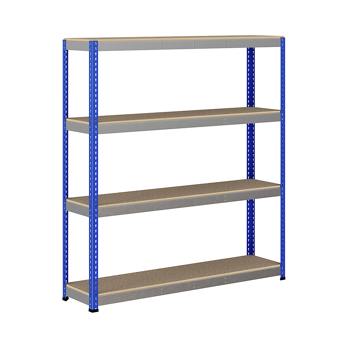 BiG400 1980mm High Racking, BiG400 1980mm High Racking, BiG400 Racking 1980h X 1830w X 455d Mm 4 Levels 400kg UDL Blue & Silver-111