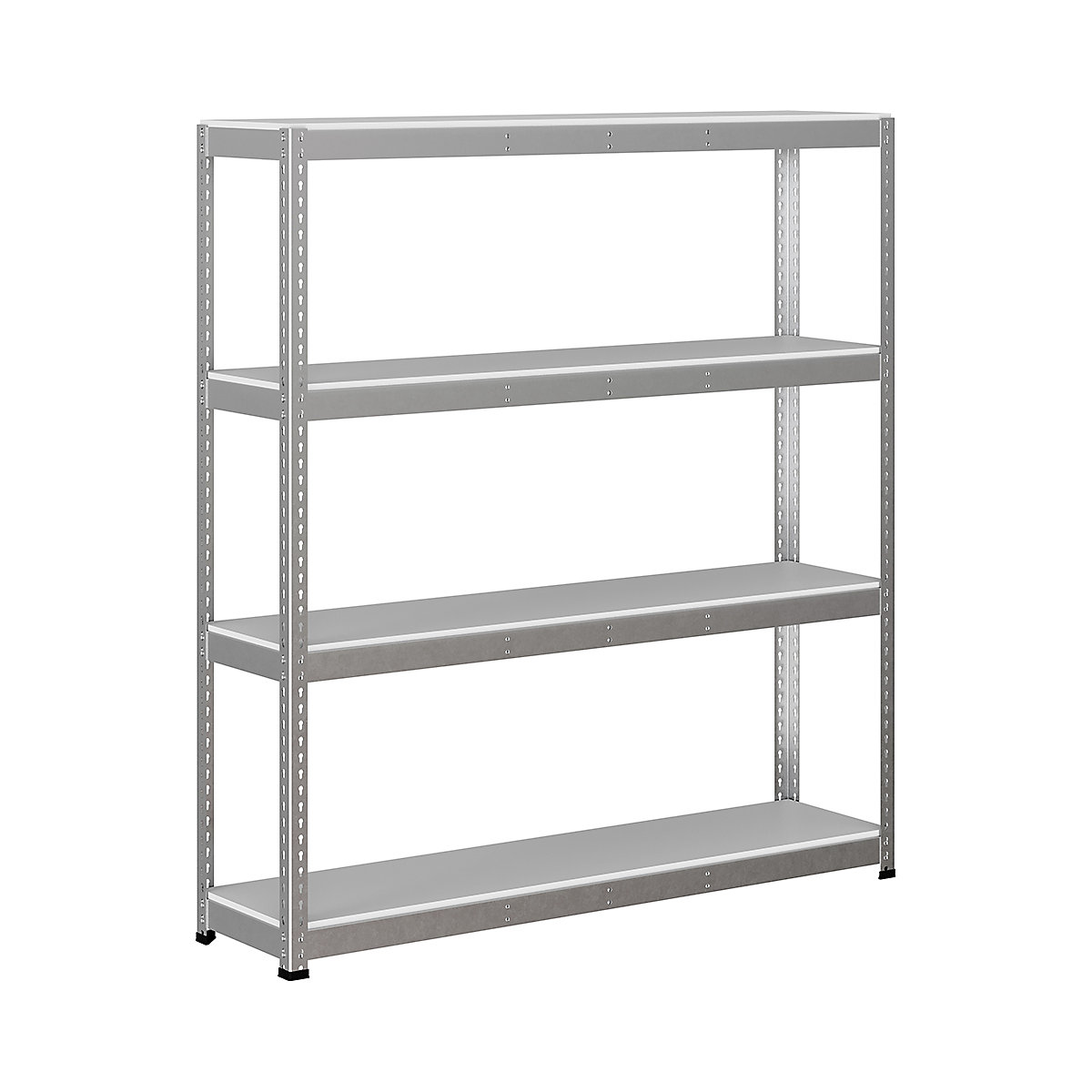 BiG400 1980mm High Racking, BiG400 1980mm High Racking, BiG400 Melamine Racking 1980h X 1830w X 455d Mm 4 Levels 400kg UDL Silver-142