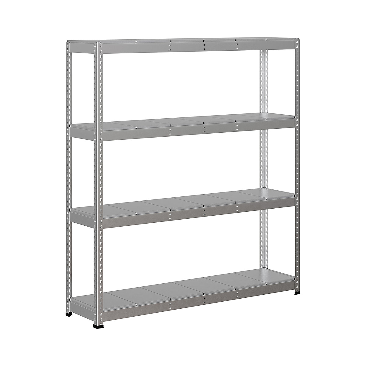 BiG400 1980mm High Racking, BiG400 1980mm High Racking, BiG400 Steel Racking 1980h X 1830w X 455d Mm 4 Levels 400kg UDL Silver-100