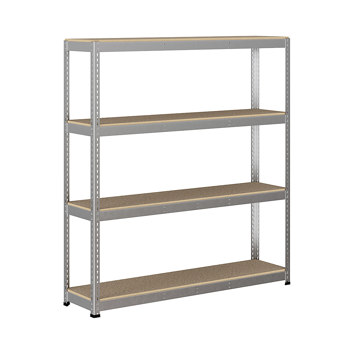 BiG400 1980mm High Racking, BiG400 1980mm High Racking, BiG400 Racking 1980h X 1830w X 455d Mm 4 Levels 400kg UDL Silver-305