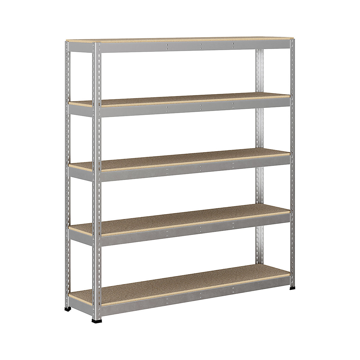 BiG400 1980mm High Racking, BiG400 1980mm High Racking, BiG400 Racking 1980h X 1830w X 455d Mm 5 Levels 375kg UDL Silver-75