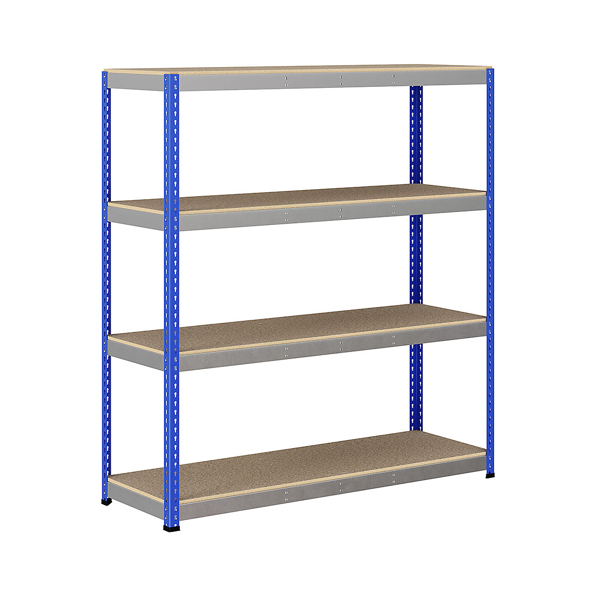 BiG400 1980mm High Racking, BiG400 1980mm High Racking, BiG400 Racking 1980h X 1830w X 610d Mm 4 Levels 400kg UDL Blue & Silver-143