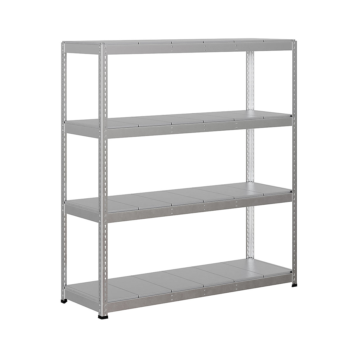 BiG400 1980mm High Racking, BiG400 1980mm High Racking, BiG400 Steel Racking 1980h X 1830w X 610d Mm 4 Levels 400kg UDL Silver-84