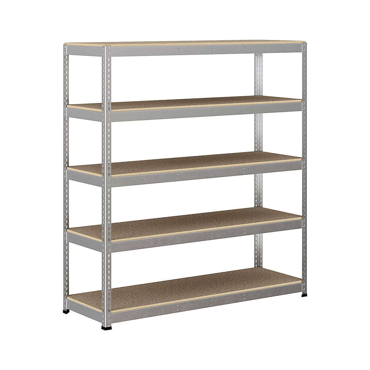 BiG400 1980mm High Racking, BiG400 1980mm High Racking, BiG400 Racking 1980h X 1830w X 610d Mm 5 Levels 375kg UDL Silver-180