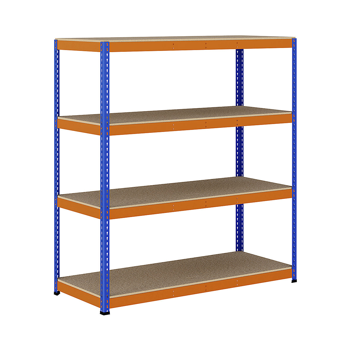 BiG400 1980mm High Racking, BiG400 1980mm High Racking, BiG400 Racking 1980h x 1830w x 760d mm 4 Levels 400kg UDL Blue & Orange-267