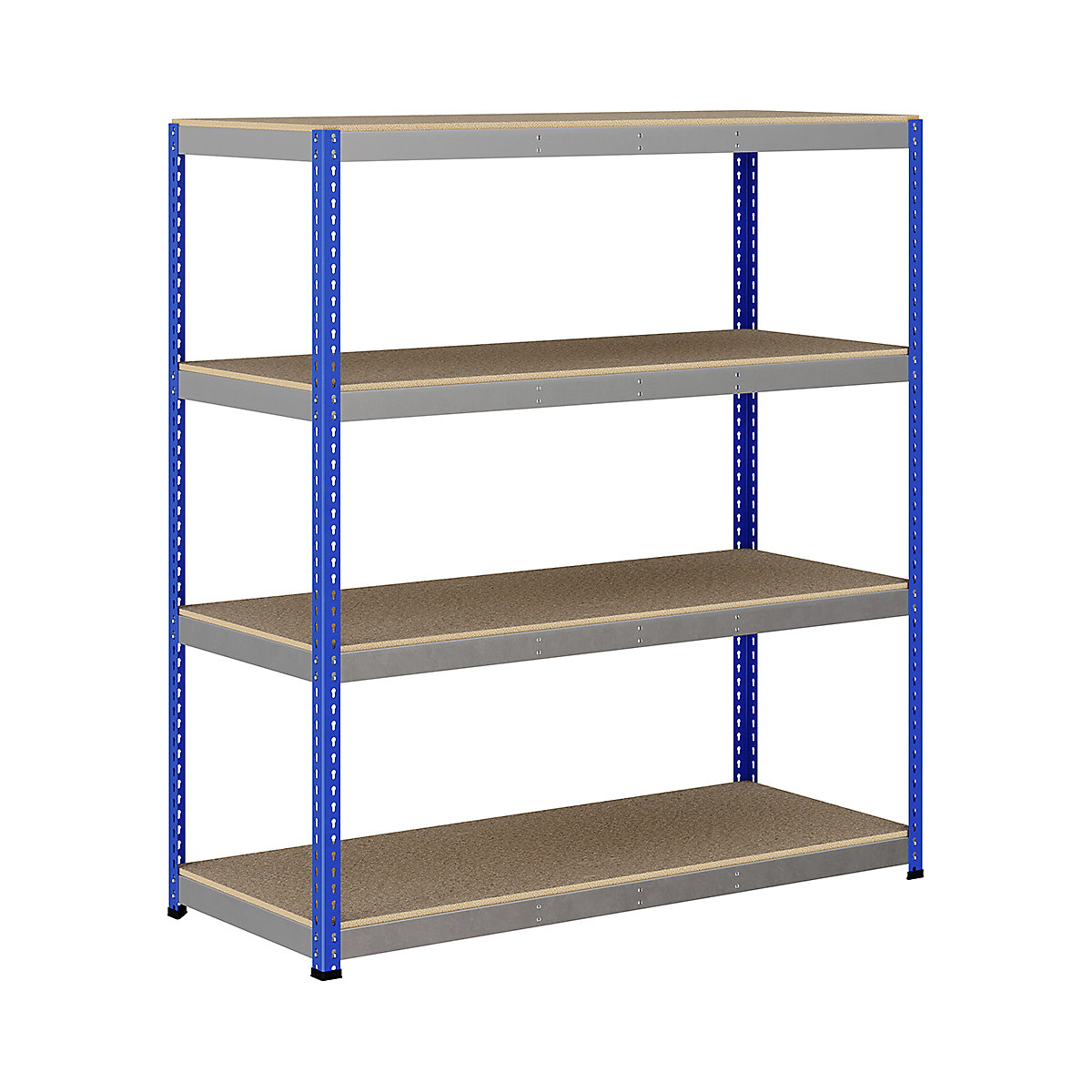 BiG400 1980mm High Racking, BiG400 1980mm High Racking, BiG400 Racking 1980h X 1830w X 760d Mm 4 Levels 400kg UDL Blue & Silver-332
