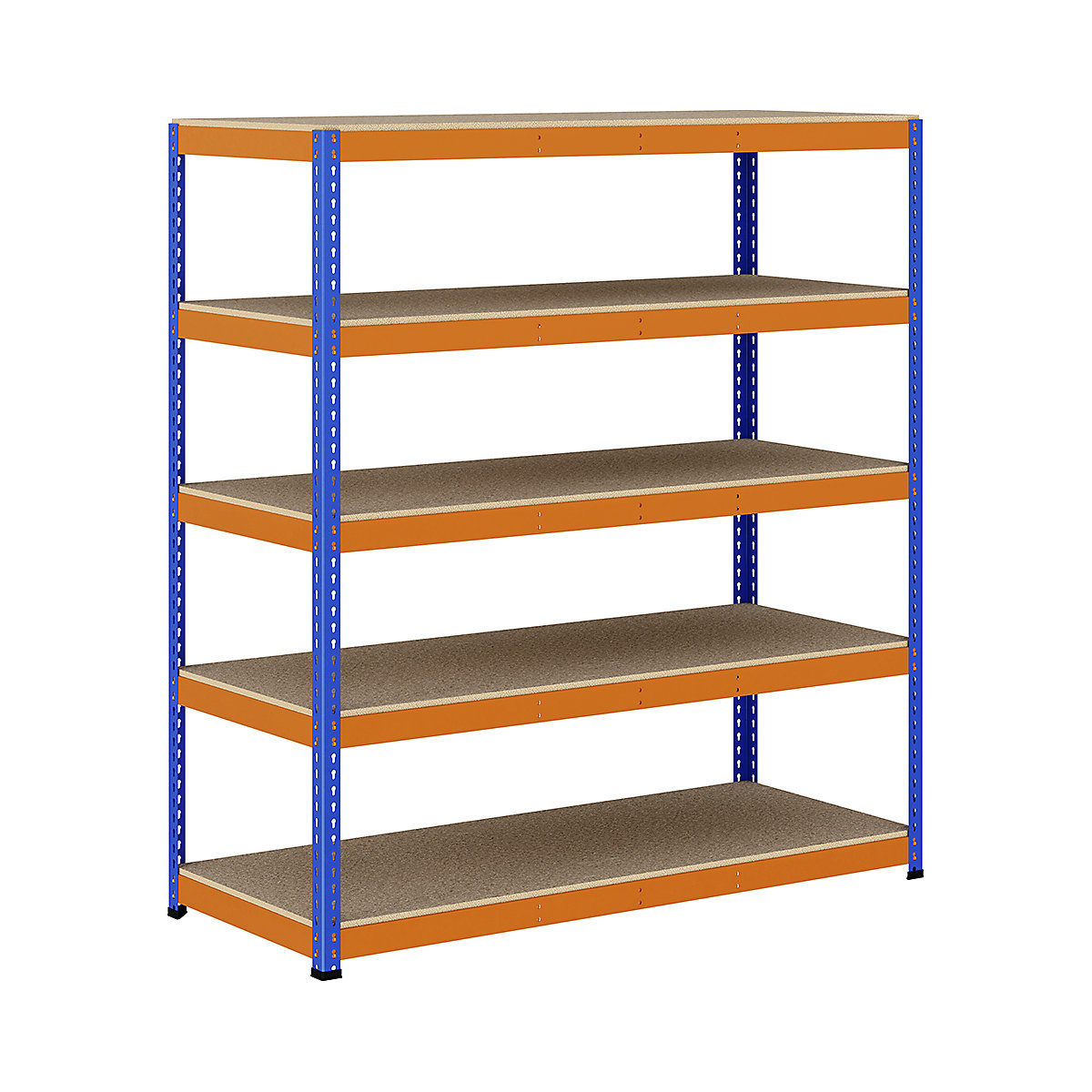 BiG400 1980mm High Racking, BiG400 1980mm High Racking, BiG400 Racking 1980h X 1830w X 760d Mm 5 Levels 375kg UDL Blue & Orange-34