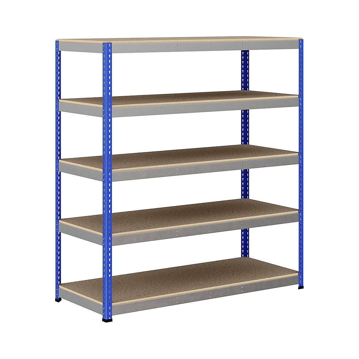 BiG400 1980mm High Racking, BiG400 1980mm High Racking, BiG400 Racking 1980h X 1830w X 760d Mm 5 Levels 375kg UDL Blue & Silver-235