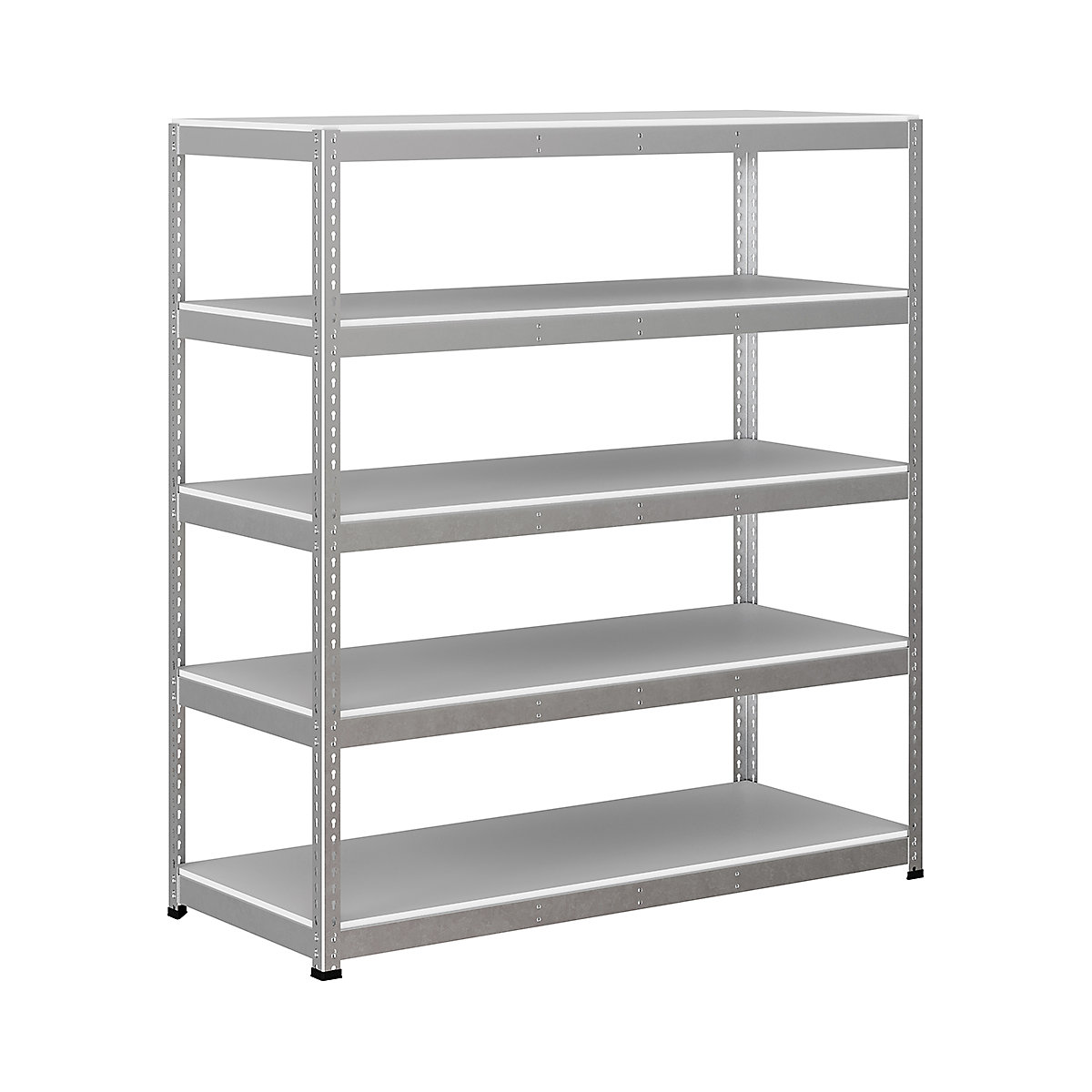 BiG400 1980mm High Racking, BiG400 1980mm High Racking, BiG400 Melamine Racking 1980h X 1830w X 760d Mm 5 Levels 375kg UDL Silver-29