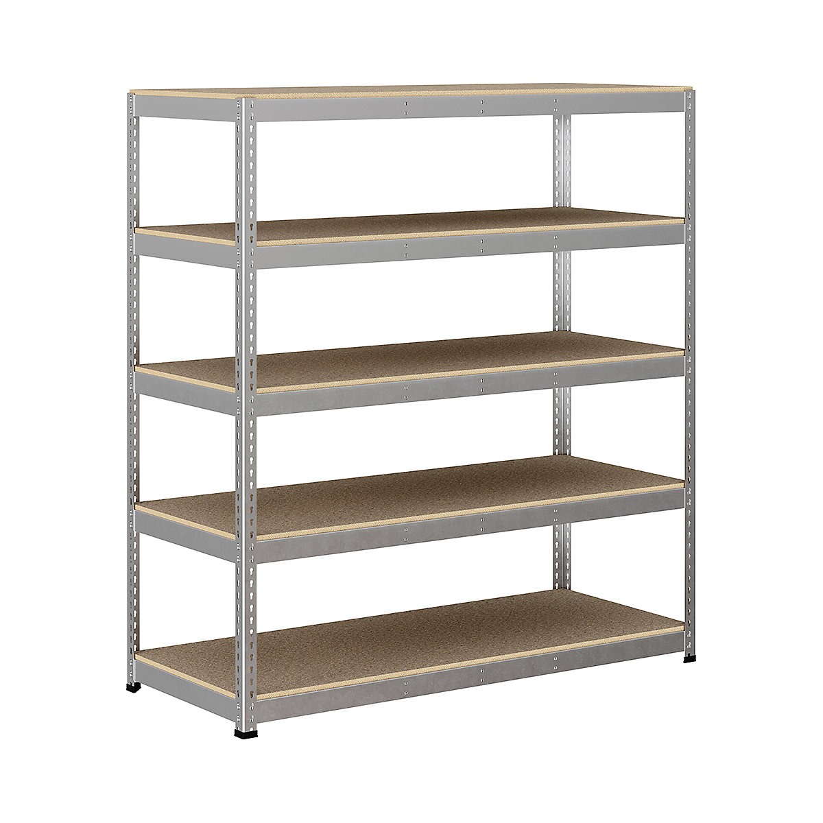 BiG400 1980mm High Racking, BiG400 1980mm High Racking, BiG400 Racking 1980h X 1830w X 760d Mm 5 Levels 375kg UDL Silver-152