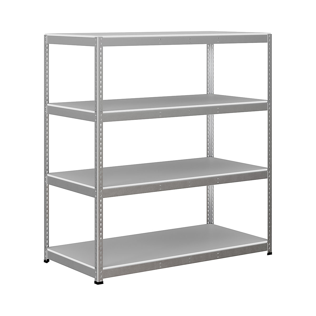 BiG400 1980mm High Racking, BiG400 1980mm High Racking, BiG400 Melamine Racking 1980h X 1830w X 915d Mm 4 Levels 400kg UDL Silver-55