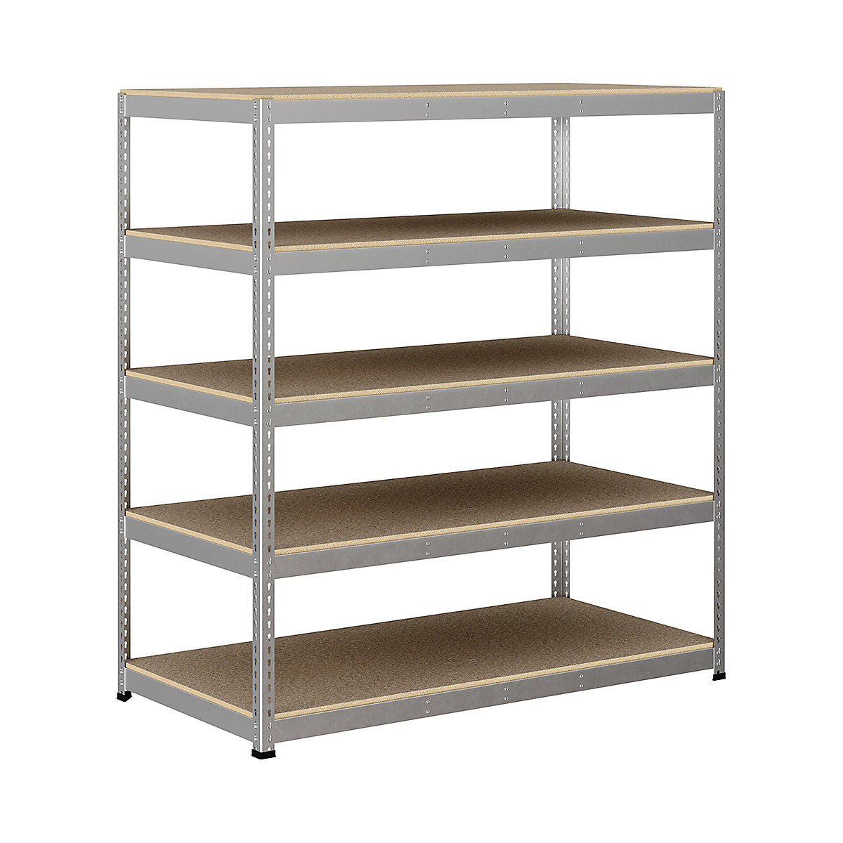 BiG400 1980mm High Racking, BiG400 1980mm High Racking, BiG400 Racking 1980h X 1830w X 915d Mm 5 Levels 375kg UDL Silver-144