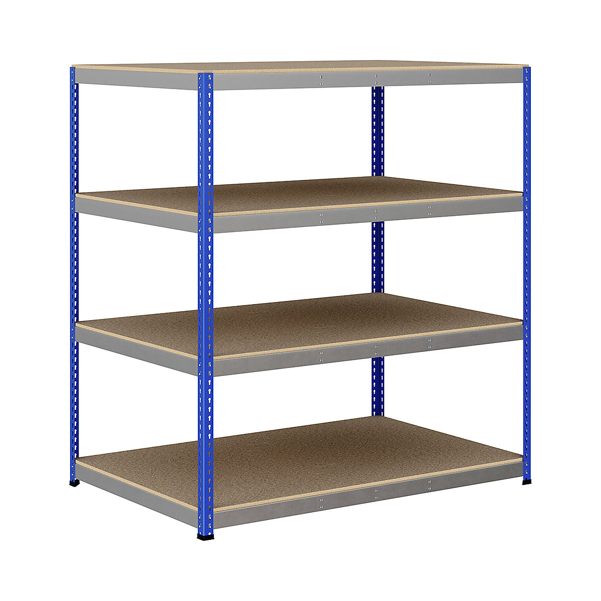 BiG400 1980mm High Racking, BiG400 1980mm High Racking, BiG400 Racking 1980h X 1830w X 1220d Mm 4 Levels 400kg UDL Blue & Silver-243