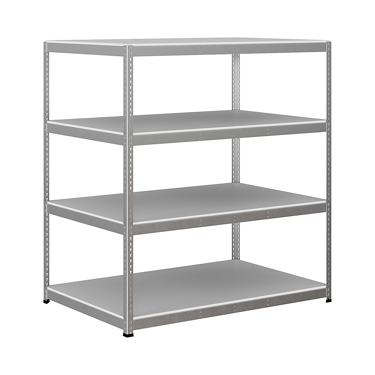 BiG400 1980mm High Racking, BiG400 1980mm High Racking, BiG400 Melamine Racking 1980h x 1830w x 1220d mm 4 Levels 400kg UDL Silver-129