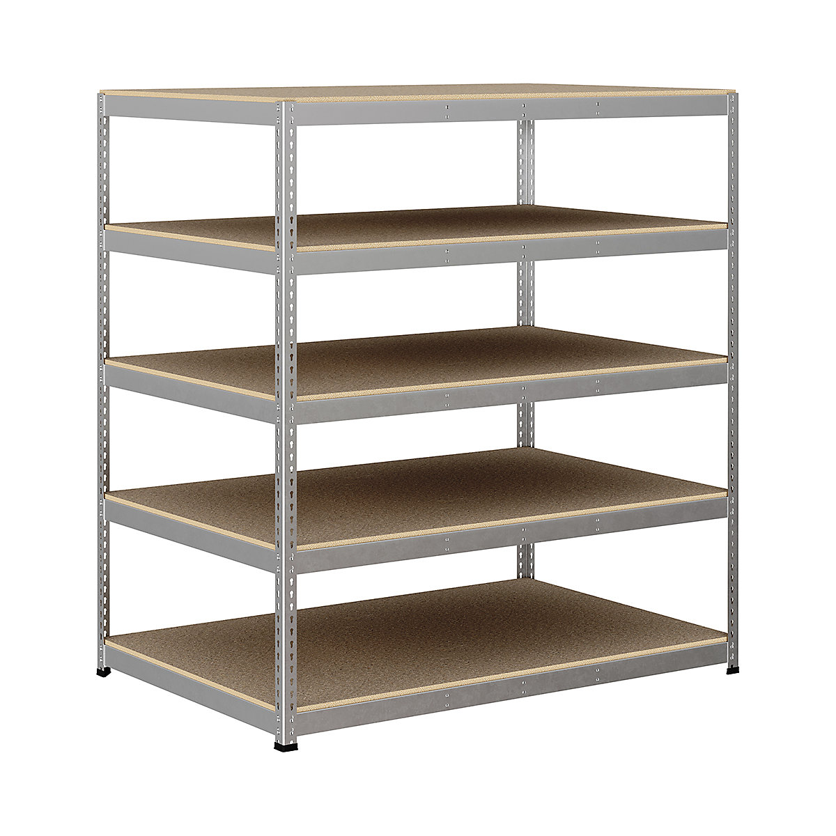 BiG400 1980mm High Racking, BiG400 1980mm High Racking, BiG400 Racking 1980h X 1830w X 1220d Mm 5 Levels 375kg UDL Silver-215